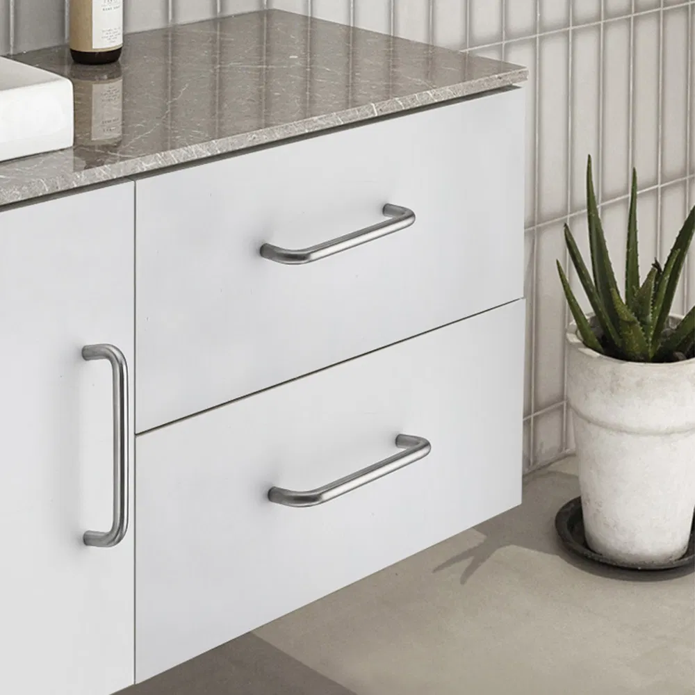 Aluminum Alloy Lever Handle for Stainless Steel Solid Exterior Interior Luxury Hardware Tube Cabinet Furniture Modern Bedroom 2