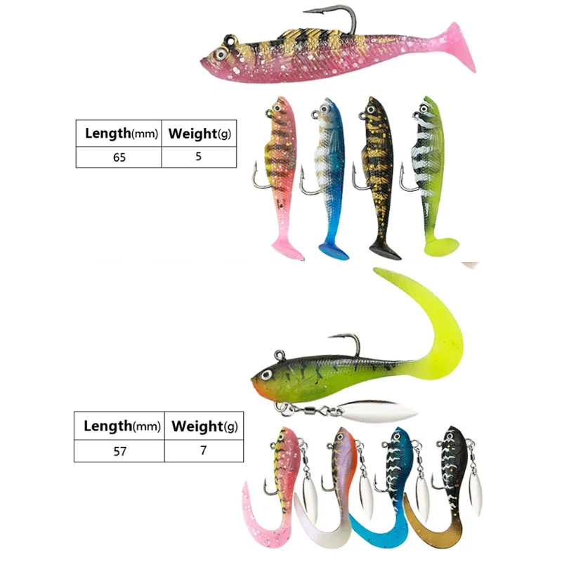 Plastic Bass Soft Hard Jigging Minnow Trout Spoon Wholesale Fishing Lure and Mould 2