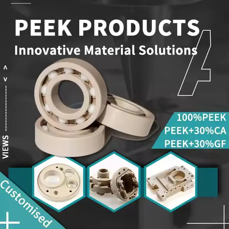 High-Strength Peek Processing Parts Custom Machined Components for Aerospace, Semiconductor and Food Processing Industries 1