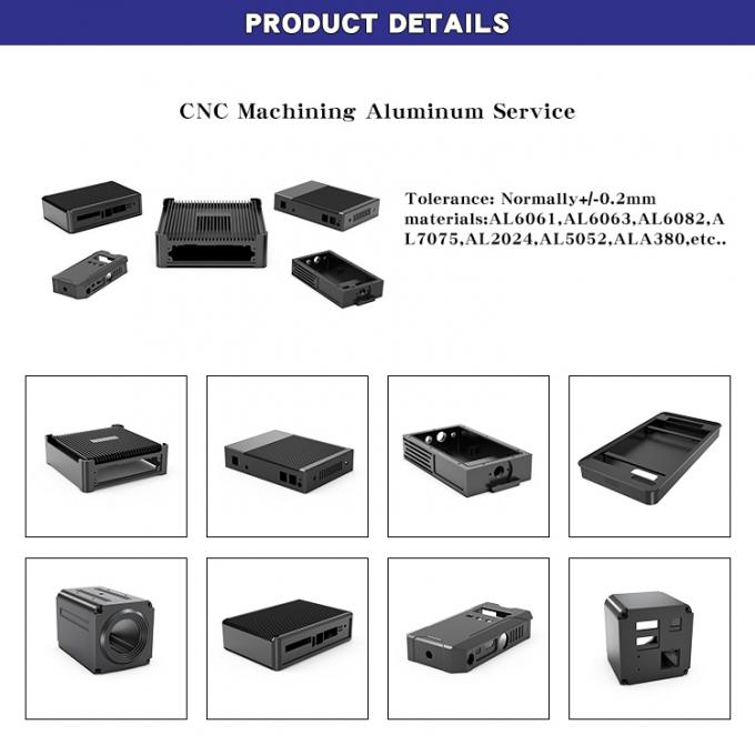 CNC Aluminum Shell Parts with ±0.05mm Tolerance
