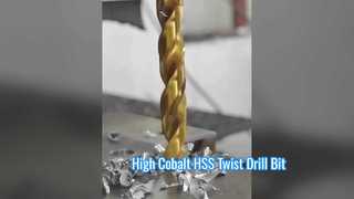 High Cobalt HSS Twist Drill Bit Titanium Coated For Metal Drilling