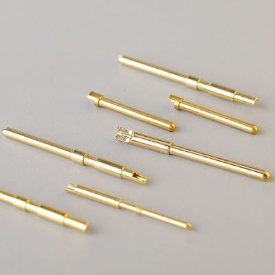 CNC-Bearbeitung Hochpräzisionsmetall/Stahl/Aluminium/Kupfer/Brass-Goldplattierte Verbindungseinrichtung/Elektroterminal-Pin/Lötfeder Pogo-Pin