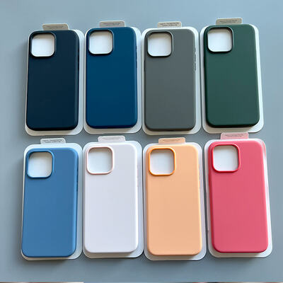 Logo personnalisé étanche au choc poids léger silicone étui téléphonique magnétique pour iPhone Tous les modèles