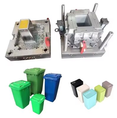 Stampo per contenitore per rifiuti sanitari in plastica 50/100/120/240 Lite Stampo per pattumiera in plastica per esterni Stampo per iniezione per pattumiera in plastica industriale Stampo per plastica per pattumiera industriale
